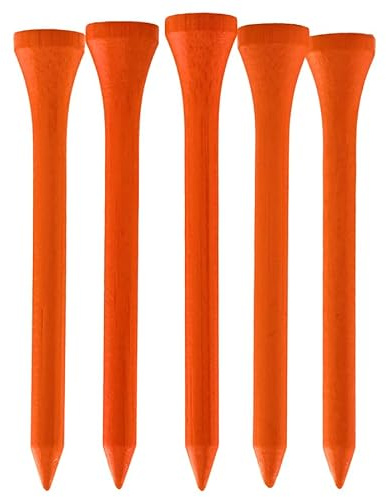 TH Golf Bambus-Golf-Tees, 70 mm, 50 und 100 Stück, mehrere Farboptionen, umweltfreundlich, nachhaltig, langlebig, Bambus-Golf-Tees