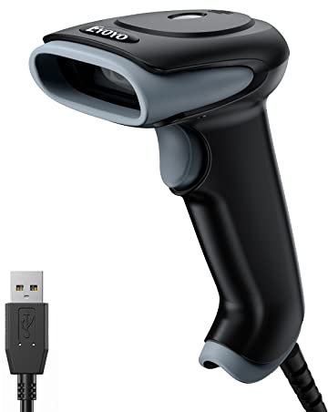 Eyoyo Barcode Scanner 1D 2D QR kabelgebunden, QR Code Scanner Handheld Barcode Leser für PC, Mac, Laptop