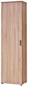 AVANTI TRENDSTORE Berbenno - Armadio multiuso in legno laminato con 1 anta a battente e 6 ripiani, disponibile in diversi colorazioni. Dimensioni LAP ca. 50x184x35cm