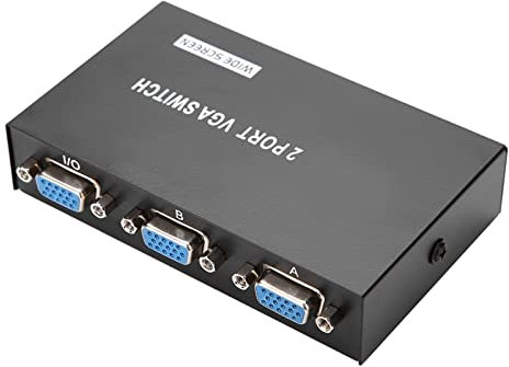 Generic VGA 2 in 1, Monitor VGA, Distributore, Supporta/XVGA/SVGA/UXGA per un Laptop per un PC Sul Computer
