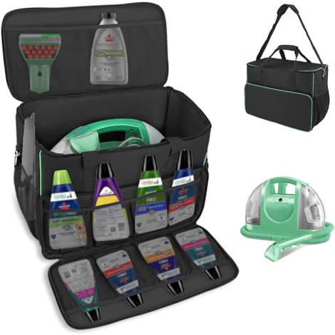 Tragetasche für Bissell Little Green Machine 1400B, große Aufbewahrungstasche, Tragetasche für Bissell Teppichreiniger, Auto-Staubsaugeraufsätze, Reinigungswerkzeuge, Organizer, Tasche für