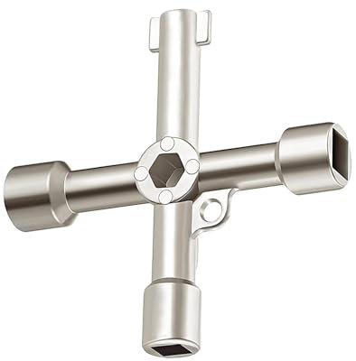 Chiave a Croce Multi-Funzione Per Ruote, Gabinetto di Controllo Elettrico, Scatola, Valvola - Compatibile Con Quasi Tutte Le Auto Popolari