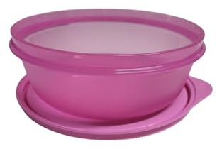 Tupperware Sommer Drops - Cuenco con tapa a prueba de fugas, 600 ml, 600 ml, hermético, a prueba de fugas, color rosa