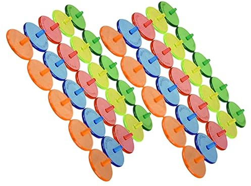 ERINGOGO Golfballmarker 50 Stück Ballmarker Zur Präzisen Golfball Positionsmarkierung Runde Markierungen Als Werkzeug Zum Markieren Von Golfbällen Für Golfplatz Und Putting Green