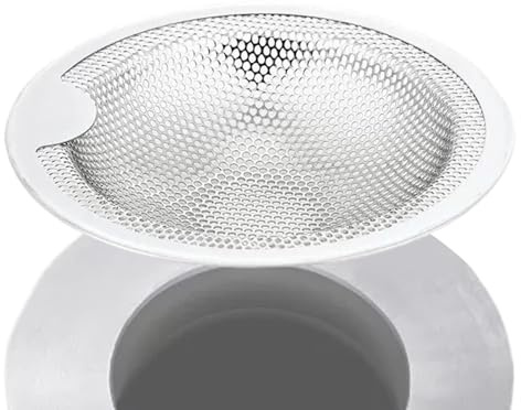 Sink Strainer, Täppningsfri Och Lätt Att Rengöra Sil, Med Handtag Rostfritt Stål För Att Förhindra Stopp Skydd Mot Frukt Grönsaker Hår I Badrummet Hemma