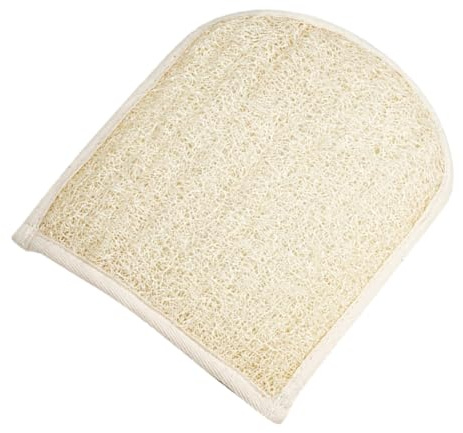 LOORGVEL Peelinghandschuh Duschpeeling Schwamm Luffa Körperpeeling Handschuh Kompakt Natürlicher Peeling Waschlappen für Damen und Herren Bad Massage