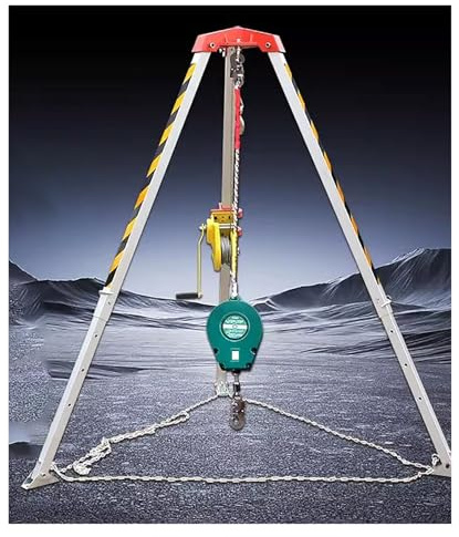 GHFXSCV Kits anticaídas, trípode para Espacios confinados, trípode de Rescate de Seguridad contra Incendios, Herramienta de elevación para Rescate en Espacios Estrechos de 1200, 1800 y 260