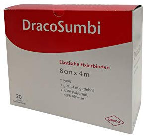 Dracosumbi Fixierbinde 8 Cmx4 m Weiß