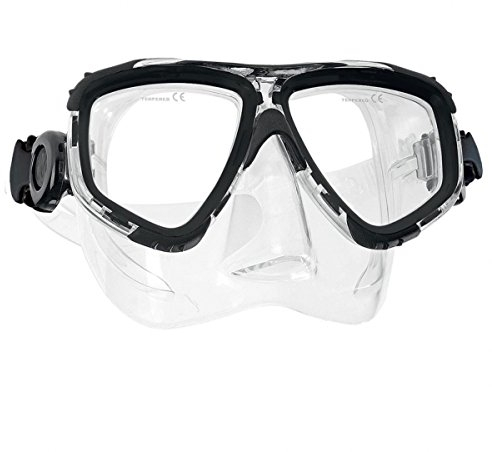 Scubapro Tauch und Schnorchelmaske Zoom Transparent Schwarz