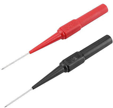 Yosoo Sondes multimètre à pointe en acier inoxydable Tige de test flexible en silicone pour sonde arrière