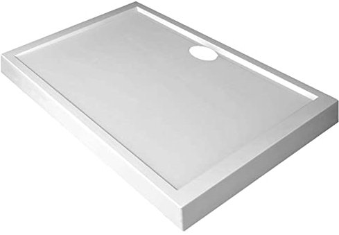 Novellini New Olympic Duschwanne, rutschfest, Farbe Weiß, Höhe 11,5 cm, quadratisch, für das Bad, stabil, strapazierfähig, Acrylplatte, Harz, Bodenablage, weiß