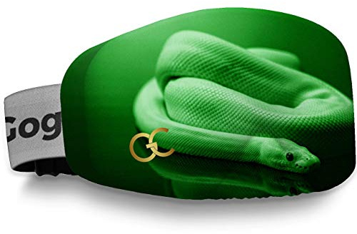 GogglesCover Ski Goggles Protective Cover Portable Cover Snake Green Design | Ski Goggle Protective Cover, Portable Goggle Cover Sleeve, Anti-Scratch Ski Goggles Accessories, Safety Goggles