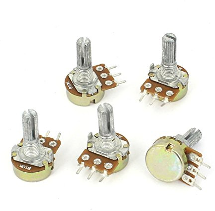 10K OHM Potentiometer, drehbar, linearer Kegel, 10 KB, B10K, Topf, 5 Stück