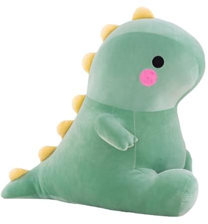 Zaloife Peluche Dinosaure Rose Jouet, 25cm Dino Peluche Feature Plush Poupée en Peluche, Dino Peluche Oreiller en Peluche Cadeau pour Enfants