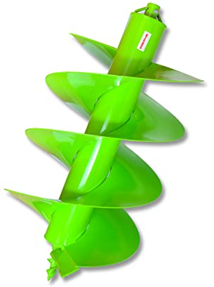 Trapano professionale WERHE per la perforazione della terra 400 mm a doppio albero per la perforazione del pozzo punta robusta, con un diametro di ingresso di 20 mm.