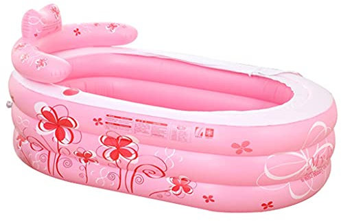 TJH Baignoire Gonflable, Baignoire indépendante Gonflable de 130 cm, Bain à remous ou Baignoire à Glace Facile à Installer, matériau PVC dans Toute la Zone