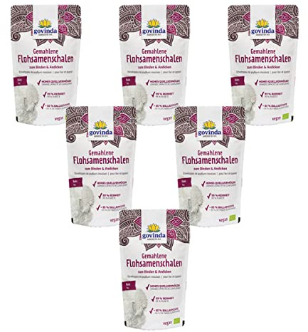 Govinda - Gemahlene Flohsamenschalen bio - 170 g - 6er Pack