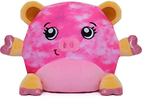 Dream Beams - Söt, gosigt plyschdjur, Glow in The Dark, tvättbar, från 0 år (18 cm, Mia (gris)