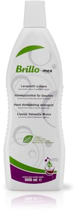 Wimex® Brillo-mex Detergente Piatti Concentrato - Efficace, Ecologico, e Durevole - 1 Litro