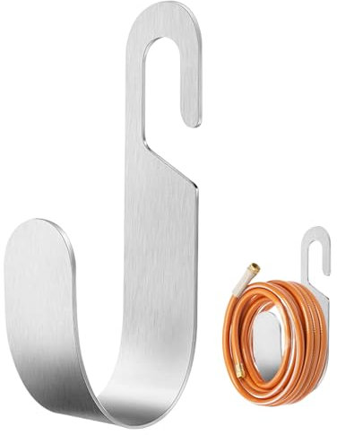 Gartenschlauchhalter Schlauchrohrhalter Wandhalterung Edelstahl Schlauchstänger Bär bis zu 5 kg Schlauchhaken für Schlauchrohr organisieren 7,9 x 5,5 x 3,7 Zoll