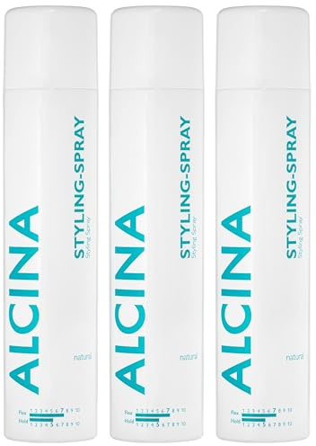 3er Natural Flex Styling Spray mit Aerosol Alcina 200 ml
