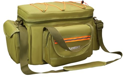Seaknight Karp fiskeväska SK003 enkel axel hav fiskeutrustning väskor kappsäck kamouflage utomhus bärväska vandring resor pack 50 cm x 28 cm x 27 cm (gul)