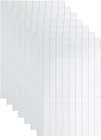 QUARKZMAN 1050 PZ Specchi in Vetro Piastrelle a Mosaico Autoadesive Specchi in Vetro Argento 10 x 10mm per Palla da Discoteca, Artigianato Fai da Te, Decorazione KTV 7 Fogli