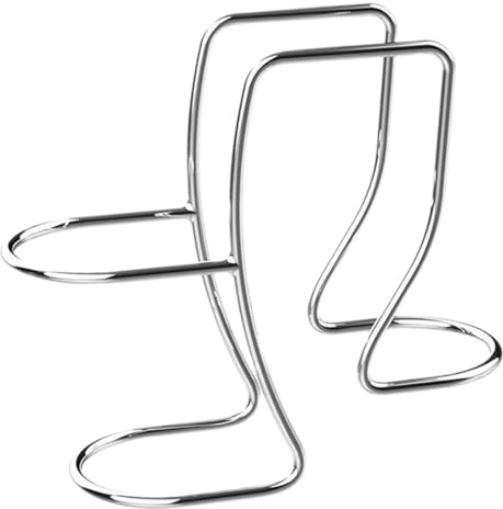 GAROZATION Washing Machine Drain Hose Holder Support Bracket Stainless Steel Material Easy Installation without Drilling for Kitchen Laundry Use Metal Drain Hose Clip Holder