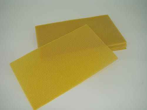 Deutsch Normalmaß Mittelwände DNM 1kg für Imker Größe 350x200mm aus 100% Bienenwachs Imkereibedarf Imkerei Mittelwand Bienenhaltung Bienen Wachs