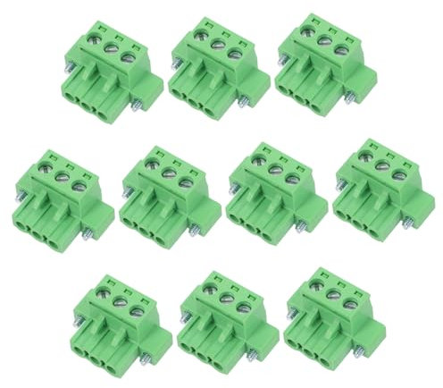 Alipis 10stücke Schraubklemmenstecker Klemmenblock Leiterplattensteckersatz Schraubklemmenblock-sortiment Klemmenblockstecker Mit Rastermaß Für Zuverlässige Elektrische Verbindungen