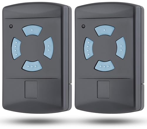 868,3 Lot de 2 télécommandes de rechange pour porte de garage Hörmann HSM4-868 HSE2-868 HS4-868, 4 commandes, touches bleues, pour ouvre-porte de garage Hörmann SupraMatic ProMatic