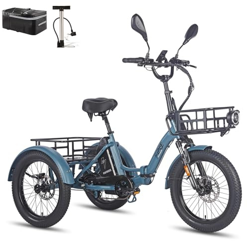 Fafrees F20 Mate - Triciclo eléctrico para adultos, 48 V, 21 Ah, homologación Fat Ebike 20 pulgadas, triciclo eléctrico, triciclo eléctrico, 180 kg, bicicleta eléctrica de 25 km/h