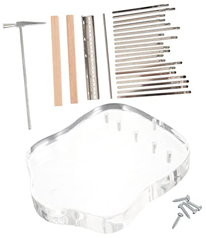 VICASKY Kalimba Tasten Ersatzset Metall Tasten Für Daumenklavier Diy Zubehör Tastenerset Mit Sattelschlüssel Kalimba Stimmhammer