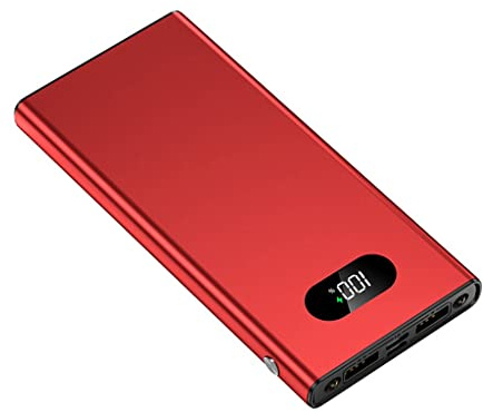 Power Bank, Power Bank Super Fast Charging PD22.5W Lega di alluminio sottile 20000 mAh (Colore: Rosso, Dimensioni: 20000 mAh)