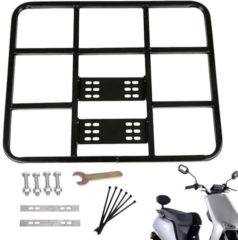Bike Cargo Pitch Cargo Rack - Heavy Duty Rear Rack Carrier for Electric Bikes | Metal Mounting Bracket for Food Box Storage Pair