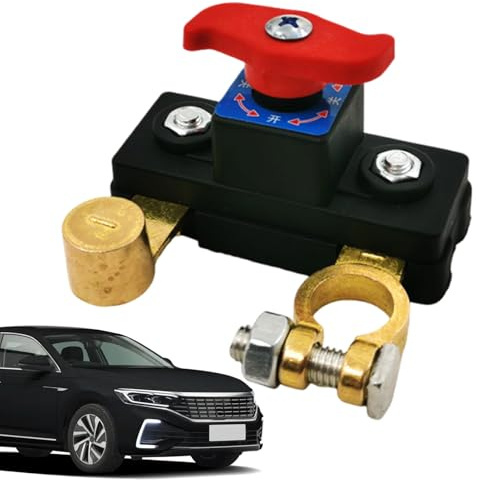 Renchey Control De Desconexión De Batería Para Automóvil,Interruptor de Corte de Batería 12V 24V - Equipo de Seguridad Robusto Antifugas para Camiones, Lanchas y Yates