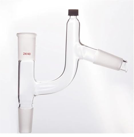Tête de fractionnement en verre borosilicaté avec puits thermométrique - Adaptateur de joint 14/20, 19/22, 24/40 for distillation