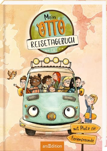 OTTO fährt los – Mein Reisetagebuch: Mit Platz für Ferienfreunde | Kreatives Tagebuch zum Ausfüllen und Erinnern an die schönsten Urlaube für Kinder ab 4 Jahren