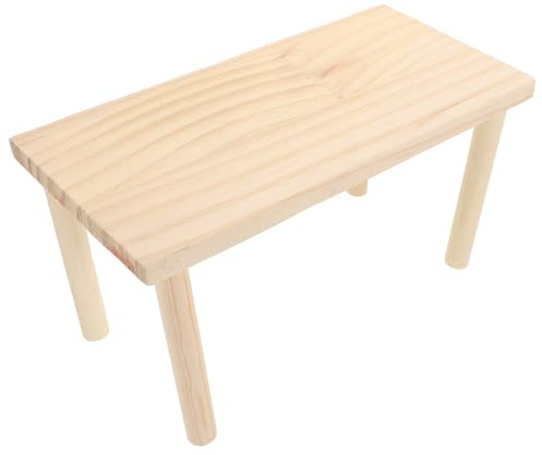 Toddmomy Holzplattform für Hamster und Kleintiere Sichere Spiel Kletterplattform aus Natürlichem Holz Multifunktionale Etage für Hamsterkäfig und Kleintiergehege