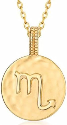 Silverhalsband,Stjärntecken S Halsband Damer Romerska Symboler Gyllene Runt Hänge Choker Constellation Symbol Smycken För flickor Födelsedagspresent