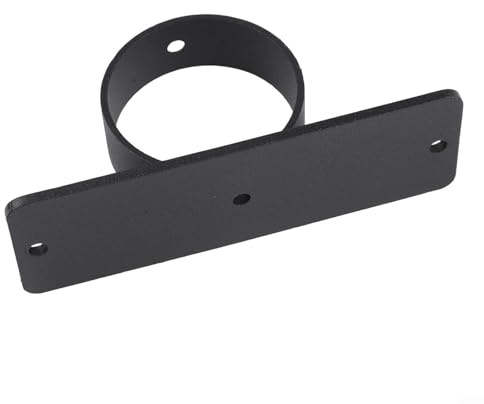 Lot de 5 colliers de serrage en acier inoxydable avec revêtement noir antirouille pour corde de jardin, supports de corde de quai, terrasse