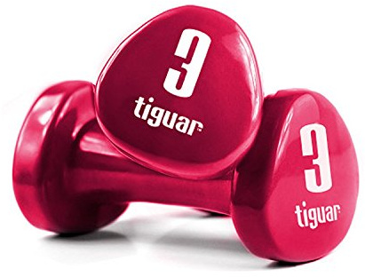 Tiguar Kurzhanteln 2x 3.0 kg rasberry Gewichte Bodyshape Krafttraining Workout
