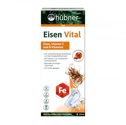 hübner® Eisen Vital 250ml | Nährstoffreicher Trinksaft | Unterstützt die Eisenaufnahme