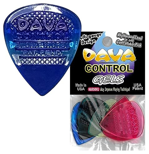 Dava® Control Pick Gel Plectrums Orange ~ Bag Of 5