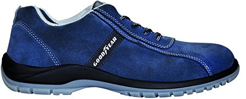 Goodyear G138/3052C - Zapatos de Seguridad Unisex S1P SRC - Piel Serraje Azul - Protección Composite - Antideslizante - Ideal para Trabajo Interior y Exterior - Talla 47