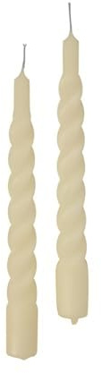 CERERIA DI Giorgio risthò Kerzen TORTIGLIONE-Kerzenhalter, Wachs, Elfenbein, 2.2 x 21 cm, 50 Einheiten