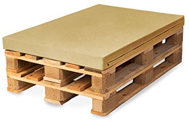 TexDeko Palettenkissen wasserabweisend Palettensofa, Palettenpolster, Matratzenkissen (120x80x12cm) Kissen für Europalette (Beige)