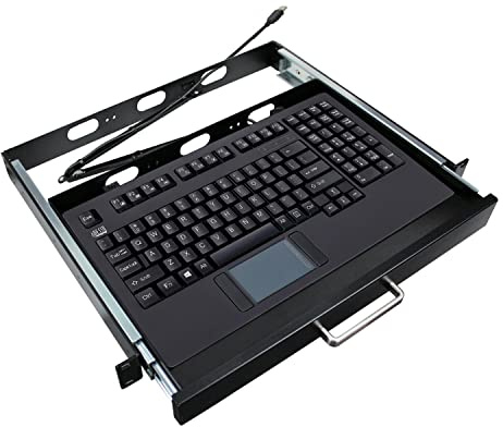 EasyTouch? 425UB ? Pekplatta tangentbord inklusive rackmonterad bricka (rack)