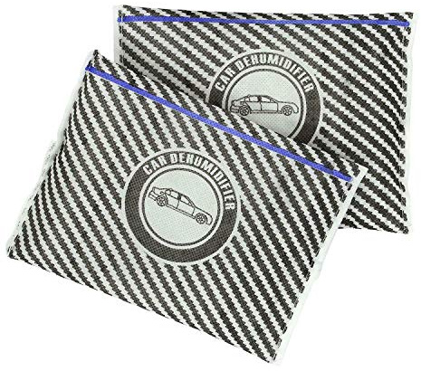 Twin Pack 200g Car Automotive Dehumidifier, Dry Air, Reusable Moisture Absorber Bag, Keeps windows Fog Free - Prevents Condensation and Mould - Perfect for Electronics, Boats, Cars, Vans