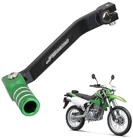 JFG RACING Motorcycle Folding Gear Shifter Shift Lever Pedal CNC For KLX250 D-TRACKER 2001-2020 Dirt Bike Green
